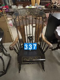 Hand Painted Hitchcock Style Rocking Chair