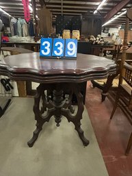 Victorian Walnut 34 In Parlor Stand