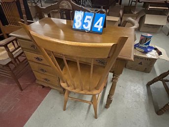 Maple Student Desk And Chair