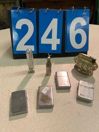 Ronson, Windsor,  And Zippo Lighters And An Unusual Space Ship Lighter