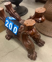 Composite Victorian-style Table Leg Base With Claw Feet, No Top But Nice Quality Base