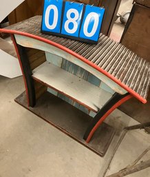 Contemporary Small Bookcase With Arched Top