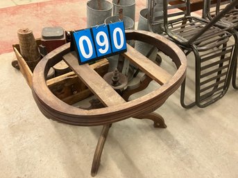 Victorian Oval Coffee Table, But Missing Marble