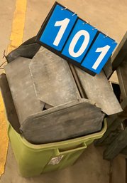 Rubbermaid Tub Of Industrial Steel Pieces