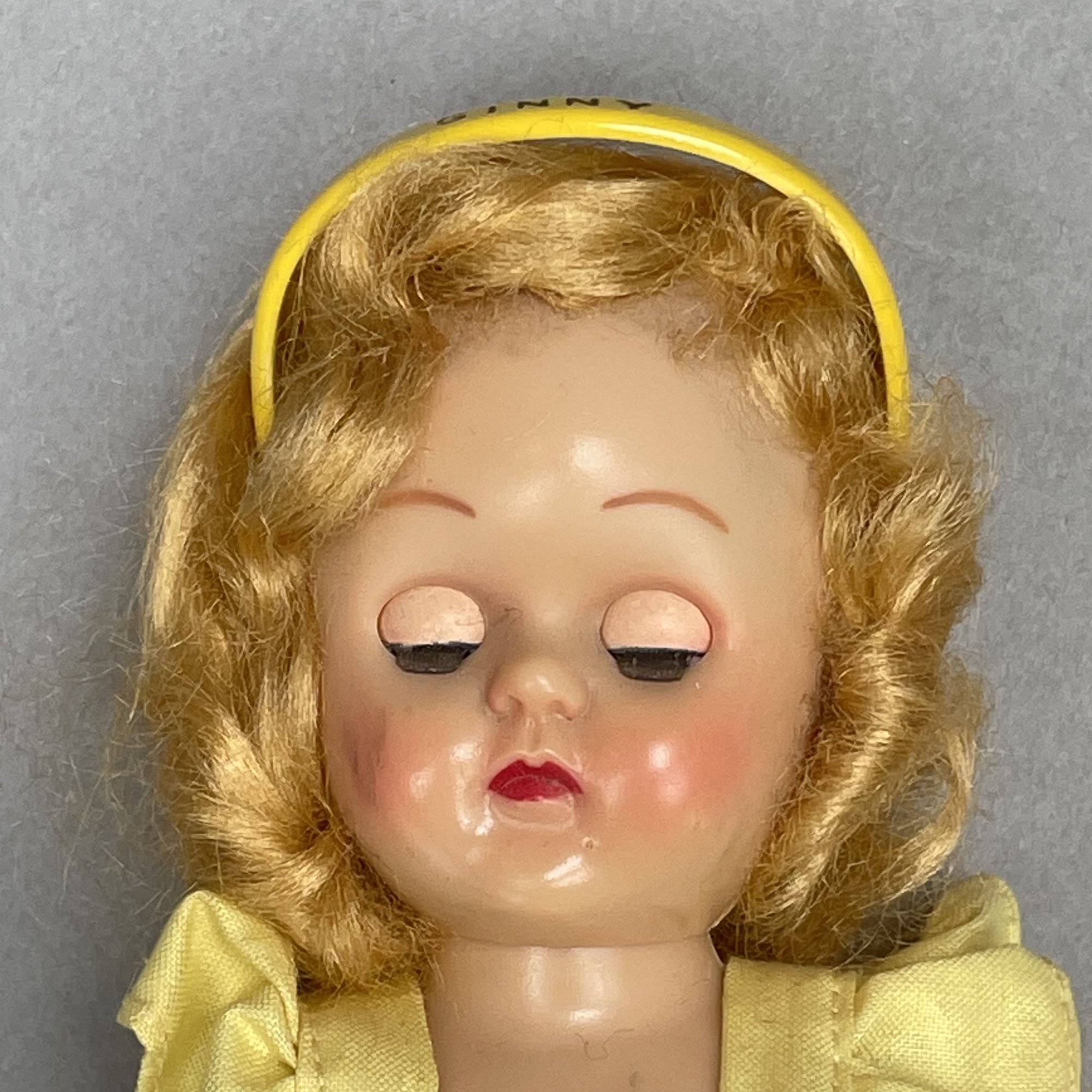 Burlington Vt Hair R Us Wigs American Hard Plastic Doll, Housed In
