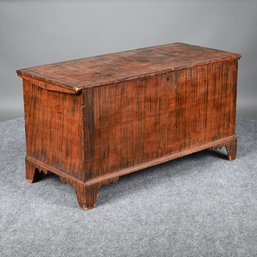 New England Grain-Painted Blanket Box