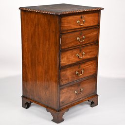 George III Mahogany Narrow Chest Of Drawers