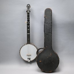 H. Bailey Mahogany & MoP Five-String Banjo
