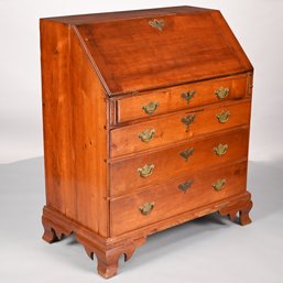 Chippendale Maple Slant-Front Desk