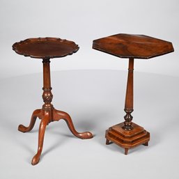Two Candlestands, Queen Anne Style And William IV