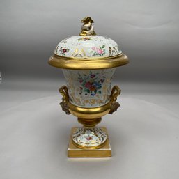 Paris Porcelain Urn And A Cover, Mid-19th Century