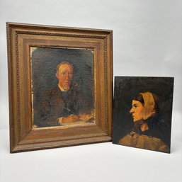 Two Early Portraits, 19th Century