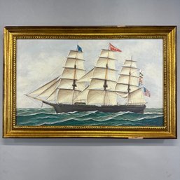 Photographic Copy After Antonio Jacobsen, The Ship 'Young America,' 21st Century