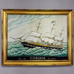 Photographic Copy After J.F. Huge, Clipper Ship 'Cosmos,' 21st Century