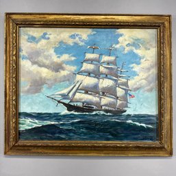 L. Knapp - American Ship At Sea, 1956