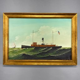 Photographic Copy After Antonio Jacobsen, Ship 'Gladiator,' 21st Century