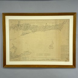 F.r. Hassler And A.D. Bache - Navigational Chart Of The 'Eastern Part Of Long Island Sound...'