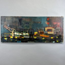 Harold Cohn - Working Dock In Harbor, 1950s-1960s