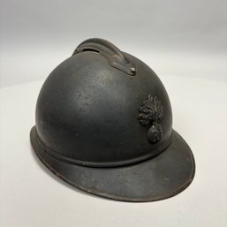 WWI French M15 Steel 2nd Model Adrian Infantry Helmet, Japy