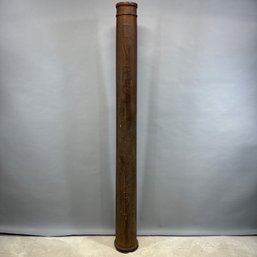 'BLAST OFF,' Paint-Decorated Wood Architectural Column