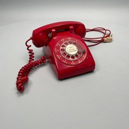 Int'l Telephone & Telegraph Red Plastic Phone
