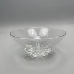 Steuben Glass Bowl And A Circular Serving Tray