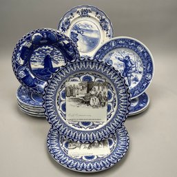 Group Of English Transfer-Printed Souvenir Plates