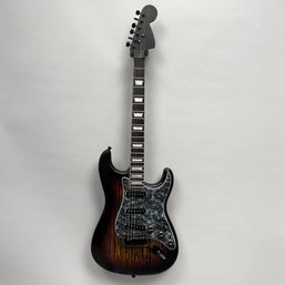 Fender Custom Sandblasted Black Swamp Ash Stratocaster Electric Guitar, 2015, And Case