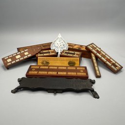 Ten Various Woods Cribbage Boards