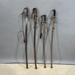 Four United States Army M1902 Ceremonial Officers' Sabers.