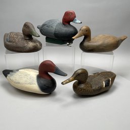 Five American Carved And Painted Duck Decoys