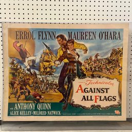 *LATE EDITION* 'AGAINST ALL FLAGS' Movie Poster, 1952