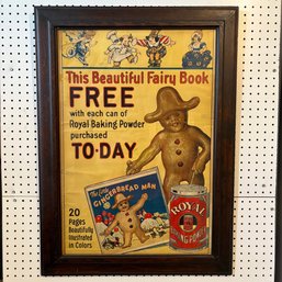 *LATE EDITION* Royal Baking Powder Advertising Poster, 1923