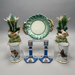 Seven Continental Porcelain Table Articles