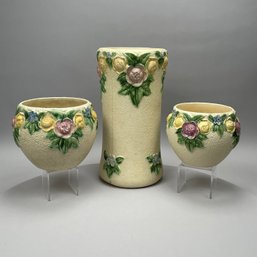 Two Roseville 'Rozane' Jardinieres &Umbrella Stand
