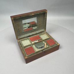 American Various Woods Sewing Box, Embroidery Floss