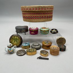 Group Of Continental And British Miniature Boxes