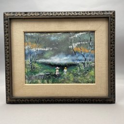 Dominic John Mingolla. Enamel On Copper Painting