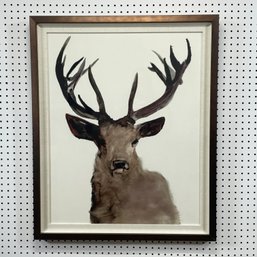 Stag Sighting I, Contemporary Nell Hill Watercolor