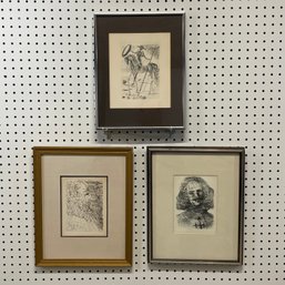Salvadore Dali - Three Etchings
