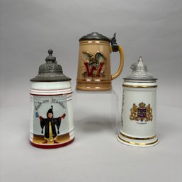 Rookwood Pottery For George Wiedemann Stein, Cincinnati, Ohio, 1948 And Two Additional Steins