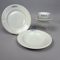 Ironstone Hotel Ware 'F.P. No. 3' Place Setting