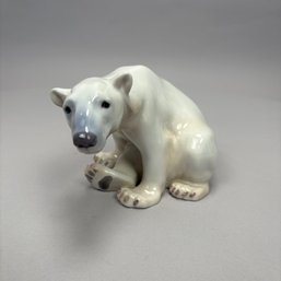 Bing & Grondahl Porcelain Figure Of A Polar Bear, Modelled By Jens Peter Dahl Jensen