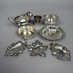 Eight American Sterling Silver Tablewares, Various Makers, 20th Century