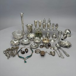 Group Of American Sterling Silver Table Objects, Various Makers, 20th Century