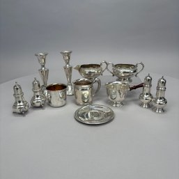 Group Of American Sterling Silver Table Objects, Various Makers, 20th Century