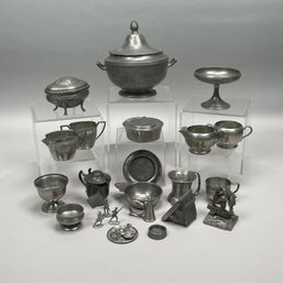 Group Of English And American Pewter Wares
