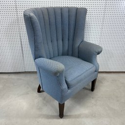 George III Style Upholstered Curved-Back Armchair