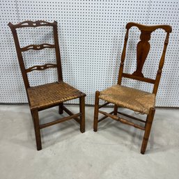 Queen Anne Side Chair And A Chippendale Side Chair