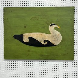Modern Eider Drake Painting On Board